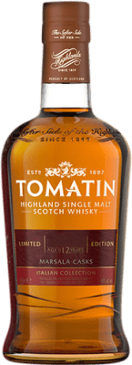 ウイスキーシングルモルト Tomatin Marsala Cask Colección Italiana 12 年