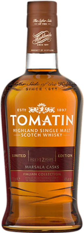 135,95 € 送料無料 | ウイスキーシングルモルト Tomatin Marsala Cask Colección Italiana 12 年