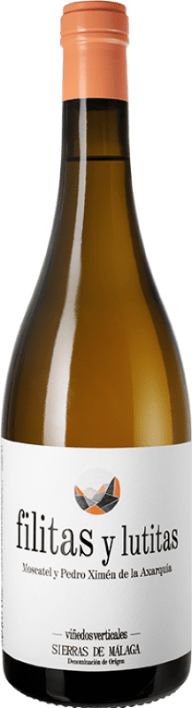 Envío gratis | Vino blanco Viñedos Verticales Filitas y Lutitas D.O. Sierras de Málaga Andalucía España Moscatel de Alejandría, Pedro Ximénez 75 cl