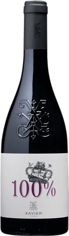 Бесплатная доставка | Красное вино Xavier Vignon 100 A.O.C. Côtes du Rhône Рона Франция Syrah, Grenache, Monastrell, Cinsault, Caladoc, Marselan 75 cl