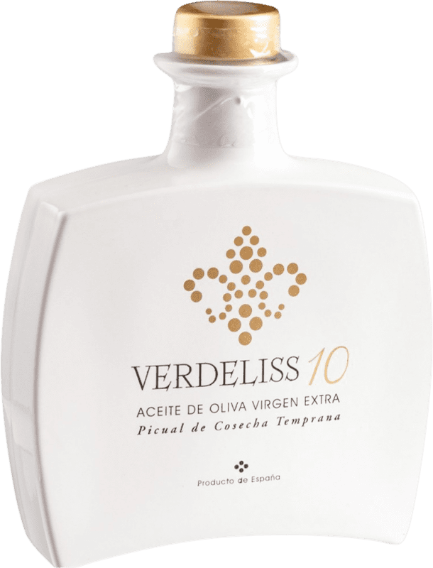 Envío gratis | Aceite de Oliva Verdeliss Gold — Edición Oro, White — Blanco, AOVE Virgen Extra España Picual Botella Medium 50 cl