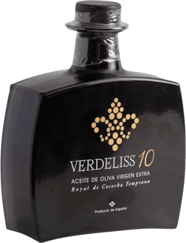 Kostenloser Versand | Olivenöl Verdeliss Black — Edition Schwarz, Gold — Edition Gold, E-NOL Extra Nativ Spanien Royal Medium-Flasche 50 cl