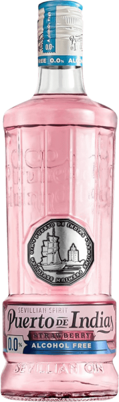 Бесплатная доставка | Джин Puerto de Indias Strawberry Gin Испания 70 cl Без алкоголя