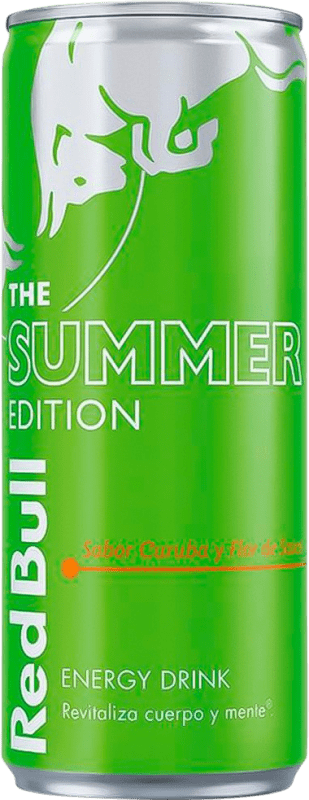 26,95 € | Caixa de 24 unidades Bebida Energética Red Bull Energy Drink Summer Edição Limitada Áustria Lata 25 cl Curuba