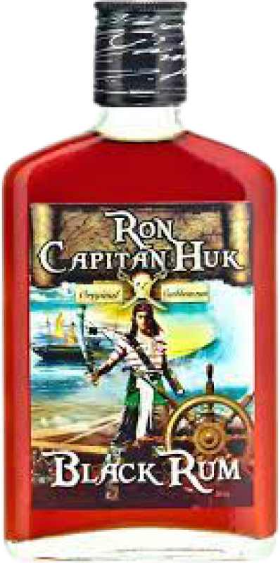 8,95 € Free Shipping | Rum Antonio Nadal Capitán Huk Hip Flask Bottle 20 cl