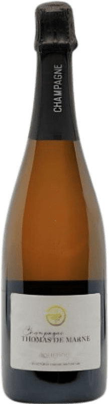 Envío gratis | Vino blanco Thomas de Marne Holistique Brut Nature Gran Reserva A.O.C. Champagne Champagne Francia Pinot Negro, Chardonnay 75 cl