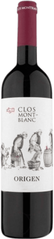 Free Shipping | Red wine Clos Montblanc Origen Aged D.O. Conca de Barberà Catalonia Spain Cabernet Sauvignon, Grenache Tintorera, Carignan 75 cl