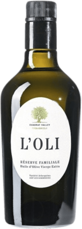 Envío gratis | Aceite de Oliva Cuadrat Valley AOVE Virgen Extra Reserva Familiar España Botella Medium 50 cl