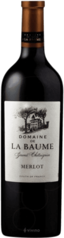 Spedizione Gratuita | Vino rosso Domaine de La Baume Chataign Tinto Crianza I.G.P. Vin de Pays d'Oc Linguadoca-Rossiglione Francia Merlot 75 cl