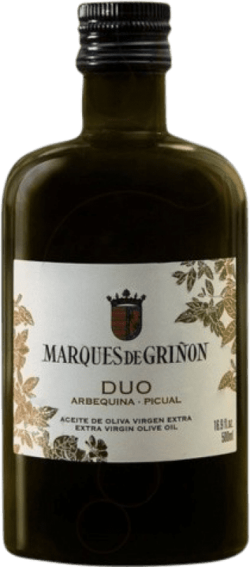 17,95 € Free Shipping | Olive Oil Marqués de Griñón Dúo EVOO Extra Virgin Medium Bottle 50 cl