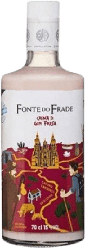 Envoi gratuit | Crème de Liqueur Pazo Valdomiño Fonte do Frade Fresa Espagne 70 cl