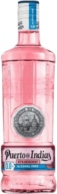 Бесплатная доставка | Джин Puerto de Indias Strawberry Gin Испания 75 cl Без алкоголя