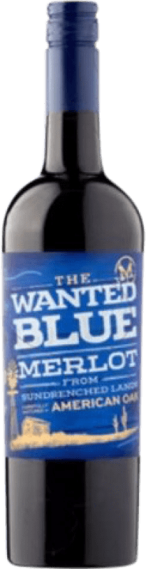 Free Shipping | Red wine Sundrenched Land The Wanted Blue Aged Italy Merlot 75 cl