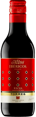 2,95 € | Vin rouge Torres Altos Ibéricos Crianza Espagne Tempranillo Petite Bouteille 18 cl