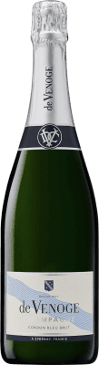 Envio grátis | Espumante branco De Venoge Cordon Bleu Brut A.O.C. Champagne Champagne França Meia Garrafa 37 cl