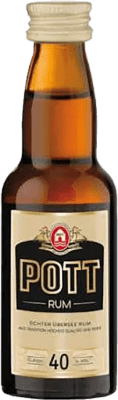 Rhum Boîte de 25 unités Pott Bouteille Miniature 4 cl