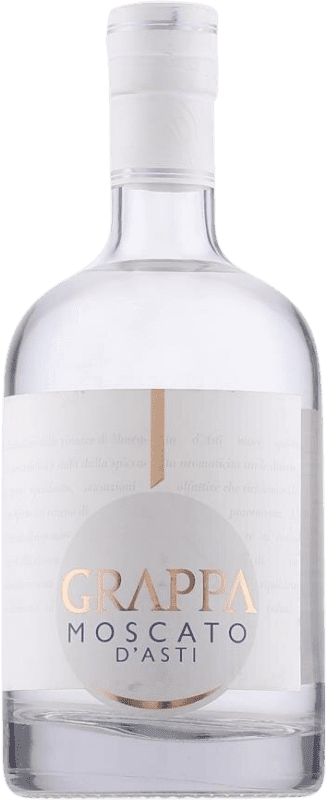 17,95 € Envio grátis | Aguardente Grappa D.O.C.G. Moscato d'Asti Garrafa Medium 50 cl