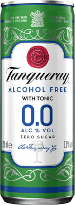 Getränke und Mixer 12 Einheiten Box Tanqueray 0,0 & Tonic Alu-Dose 25 cl Alkoholfrei