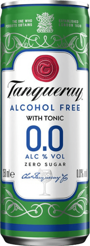 29,95 € | Scatola da 12 unità Mixer Tanqueray Regno Unito Lattina 25 cl 0.0 Zero Zero Tonic Water — Tonica Senza Alcol