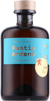 Envio grátis | Aperitivo Pastis Ardent. Organic Spirit Anis Bélgica Garrafa Medium 50 cl