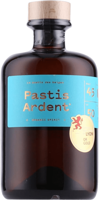 59,95 € Envio grátis | Aperitivo Pastis Ardent. Organic Spirit Anis Garrafa Medium 50 cl