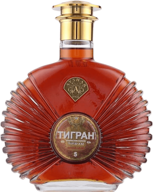 Kostenloser Versand | Brandy Tigran Armenien 5 Jahre Medium-Flasche 50 cl