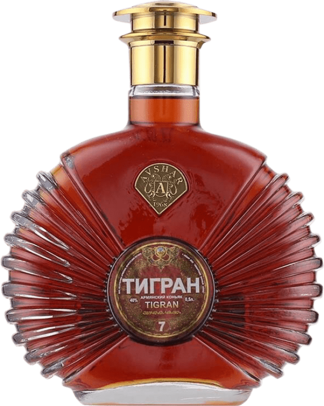 Free Shipping | Brandy Tigran Armenia 7 Years Medium Bottle 50 cl