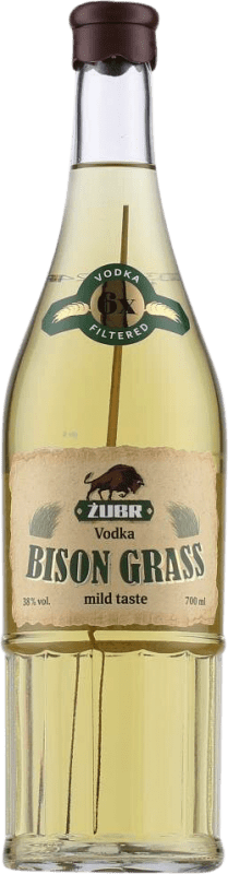 Envoi gratuit | Vodka Zubr Bison Grass Pologne 70 cl