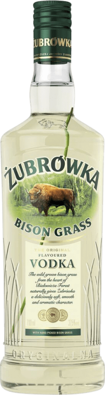 Envoi gratuit | Vodka Zubr Bison Grass Pologne 70 cl