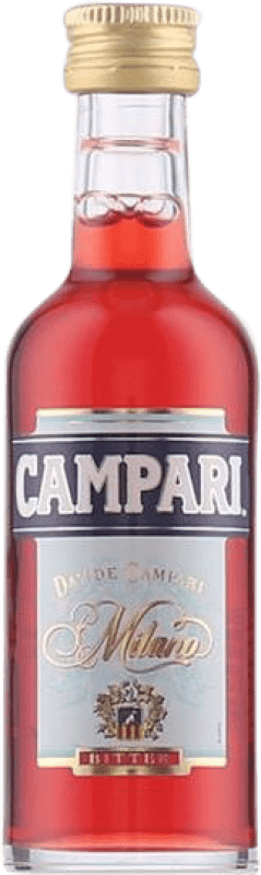 1,95 € Envío gratis | Licores Campari Bitter Botellín Miniatura 5 cl