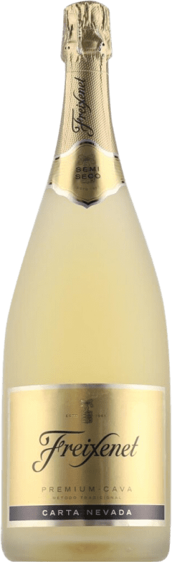 Kostenloser Versand | Weißer Sekt Freixenet Carta Nevada Semiseco — Halbtrocken D.O. Cava Spanien Macabeo, Xarel·lo, Parellada Magnumflasche 1,5 L