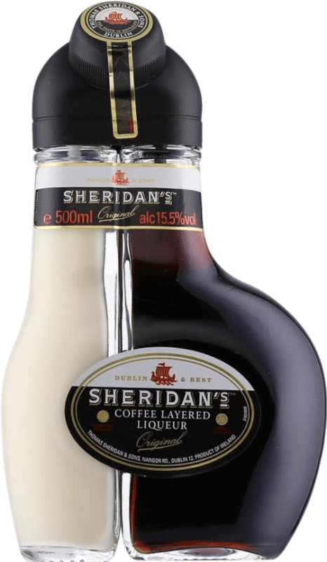17,95 € | Sahnelikör Sheridan's Layered Irland Medium-Flasche 50 cl Coffee — Kaffee