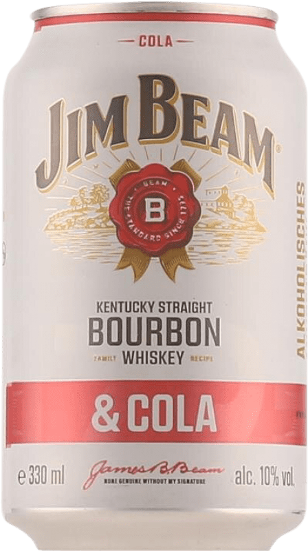 5,95 € Spedizione Gratuita | Bibite e Mixer Jim Beam Cola Lattina 33 cl