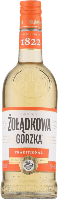 Envio grátis | Vodca Zoladkowa Gorzka Traditional Polônia Garrafa Medium 50 cl