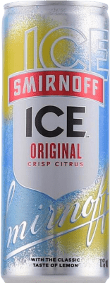 Envío gratis | Caja de 12 unidades Mixer Smirnoff Francia Lata 25 cl Ice — Helado, Lemon — Limón