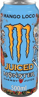 12 units box Energy Drink Monster Energy Juiced Loco Ireland Medium Bottle 50 cl Mango