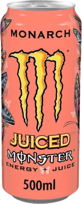 Envío gratis | Caja de 12 unidades Bebida Energética Monster Energy Juiced Monarch Irlanda Botella Medium 50 cl