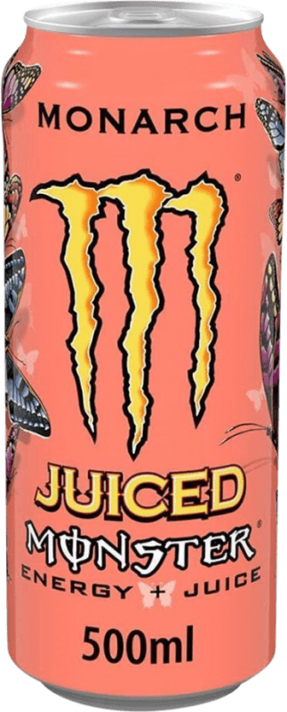Free Shipping | 12 units box Energy Drink Monster Energy Juiced Monarch Ireland Medium Bottle 50 cl