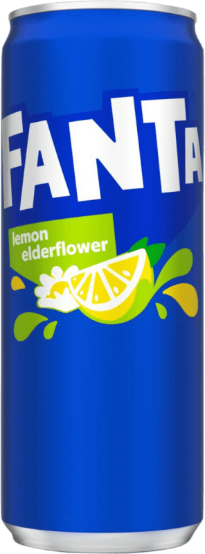 Envio grátis | Refrescos e Mixers Fanta Lemon & Elderflower Alemanha Lata 33 cl