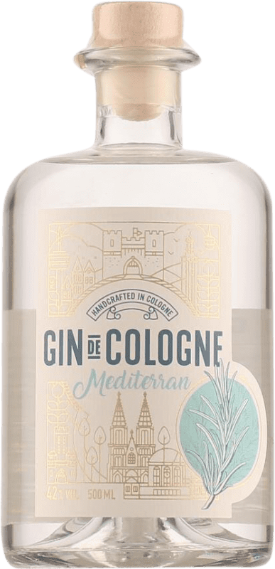 Бесплатная доставка | Джин Gin de Cologne Mediterran Германия бутылка Medium 50 cl