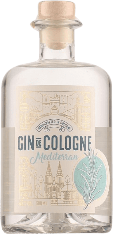 58,95 € Envío gratis | Ginebra Gin De Cologne Mediterranean — Mediterránea Botella Medium 50 cl