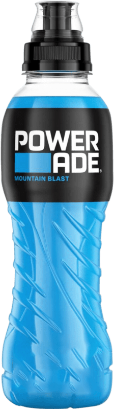 Envio grátis | Caixa de 12 unidades Refrescos e Mixers Powerade Mountain Blast Alemanha Garrafa Medium 50 cl