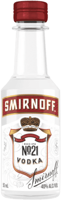 Wodka 12 Einheiten Box Smirnoff Nº 21 Miniaturflasche 5 cl