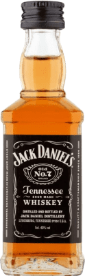 Виски Бурбон Коробка из 10 единиц Jack Daniel's Old Nº 7 Tennessee Vidrio миниатюрная бутылка 5 cl