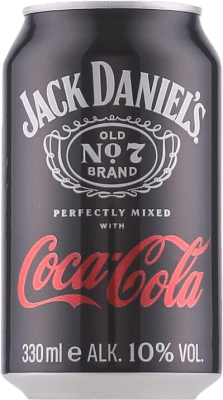 Бесплатная доставка | Миксер Jack Daniel's Old Nº 7 Теннесси Соединенные Штаты Жестяная банка 33 cl Bourbon — Бурбон, Cola — Кола, Whisky — Виски