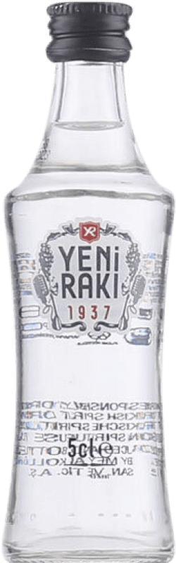 46,95 € Free Shipping | 12 units box Soft Drinks & Mixers Yeni Raki Original 1937 Miniature Bottle 5 cl