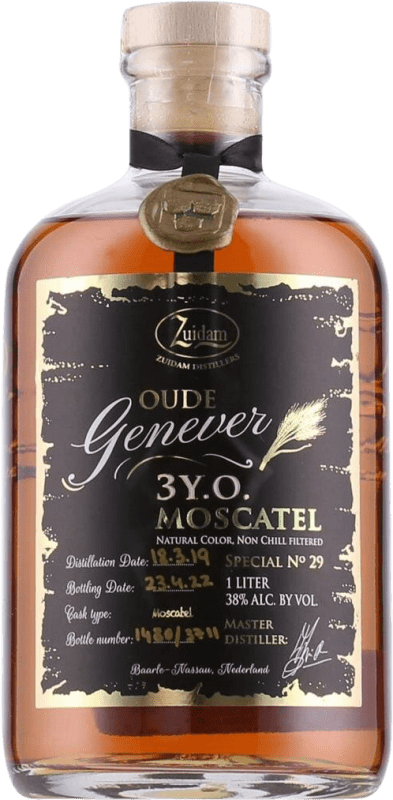 Бесплатная доставка | Джин Zuidam Oude Moscatel Нидерланды 3 Лет 1 L