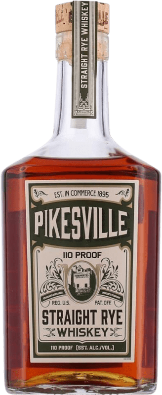 Envoi gratuit | Blended Whisky Pikesville. Straight Rye États Unis 70 cl