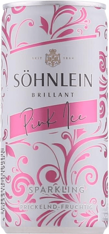 Envío gratis | Espumoso rosado Söhnlein Brillant Pink Ice Alemania Lata 20 cl