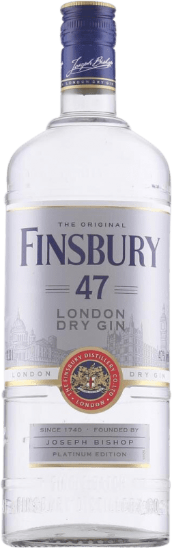 37,95 € Envio grátis | Genever Gin Finsbury 47º Platinum — Edição Platina